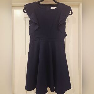 Emerald Sundae Navy Dress Top with Label Detail